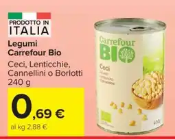Carrefour Legumi Carrefour Bio offerta