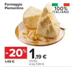Carrefour Formaggio Piemontino offerta