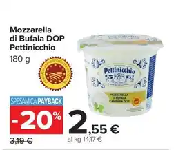 Carrefour Mozzarella di Bufala DOP Pettinicchio offerta