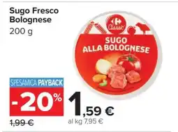 Carrefour Sugo Fresco Bolognese offerta