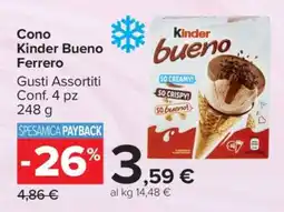 Carrefour Cono Kinder Bueno Ferrero offerta