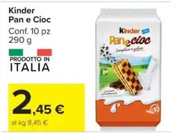 Carrefour Kinder Pan e Cioc offerta