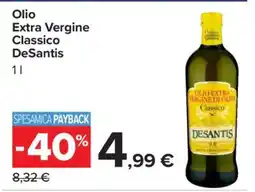 Carrefour Olio Extra Vergine Classico DeSantis offerta