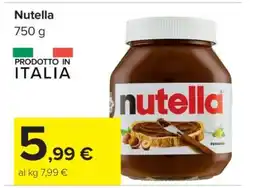 Carrefour Nutella offerta