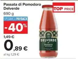 Carrefour Passata di Pomodoro Delverde offerta
