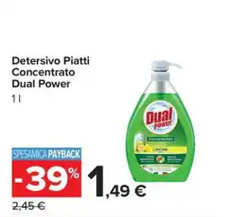 Carrefour Detersivo Piatti Concentrato Dual Power offerta