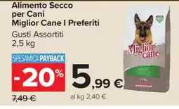 Carrefour Alimento Secco per Cani Miglior Cane I Preferiti offerta