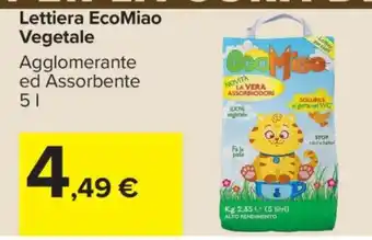 Carrefour Lettiera EcoMiao Vegetale offerta