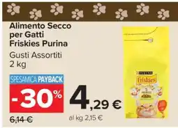 Carrefour Alimento Secco per Gatti Friskies Purina offerta