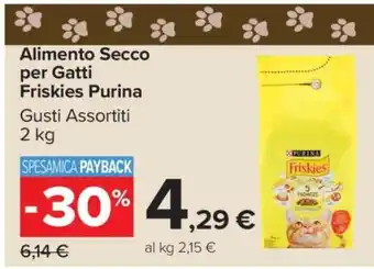 Carrefour Alimento Secco per Gatti Friskies Purina offerta