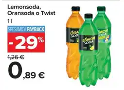 Carrefour Lemonsoda, Oransoda o Twist offerta