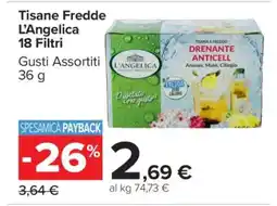 Carrefour Tisane Fredde L'Angelica 18 Filtri offerta