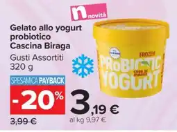 Carrefour Gelato allo yogurt probiotico Cascina Biraga offerta