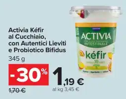 Carrefour Activia Kéfir al Cucchiaio, con Autentici Lieviti e Probiotico Bifidus offerta