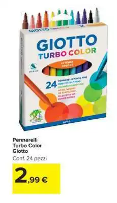 Carrefour PENNARELLI TURBO COLOR GIOTTO offerta