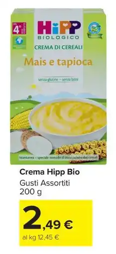 Carrefour Crema Hipp Bio offerta