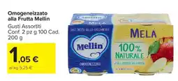 Carrefour Omogeneizzato alla Frutta Mellin offerta
