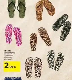Carrefour INFRADITO UOMO/DONNA offerta