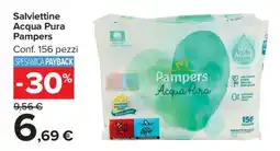 Carrefour Salviettine Acqua Pura Pampers offerta