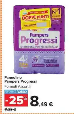 Carrefour Pannolino Pampers Progressi offerta