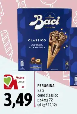 Madis Perugina baci cono classico offerta