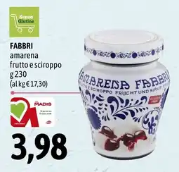 Madis Fabbri amarena frutto e sciroppo offerta