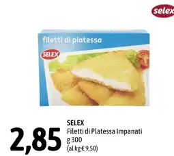 Madis Selex filetti di platessa impanati offerta
