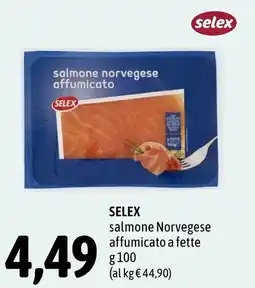 Madis Selex salmone norvegese affumicato a fette offerta