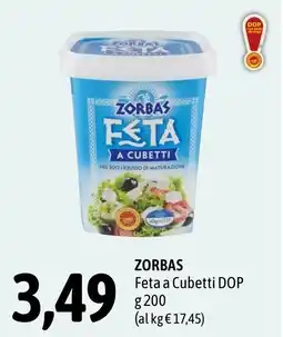 Madis Zorbas feta a cubetti dop offerta