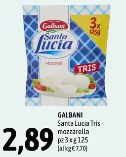 Madis Galbani santa lucia tris mozzarella offerta