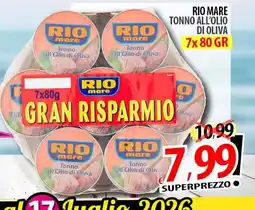 Il Genio Supermercato Tonno all'Olio di Oliva RIO mare offerta