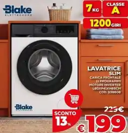 Conforama Blake lavatrice slim offerta