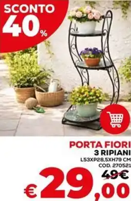 Conforama Porta fiori 3 ripiani offerta