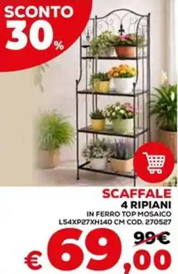 Conforama Scaffale 4 ripiani offerta