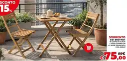 Conforama Sconto sorrento set bistrot offerta