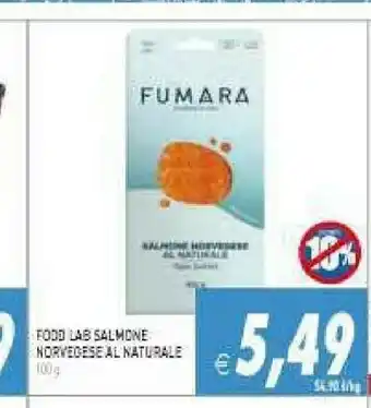 Pim Supermercati Food lab - salmone norvegese affumicato 100 g(ml) offerta