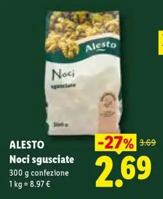 Lidl Alesto Noci sgusciate offerta