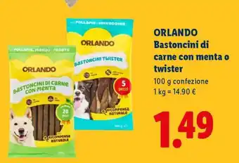 Lidl ORLANDO Bastoncini di carne con menta o twister offerta