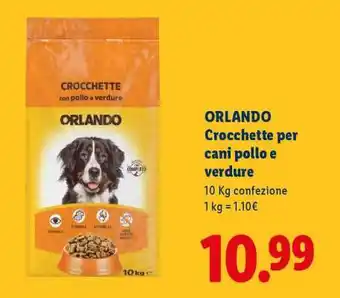 Lidl ORLANDO Crocchette per cani pollo e verdure offerta