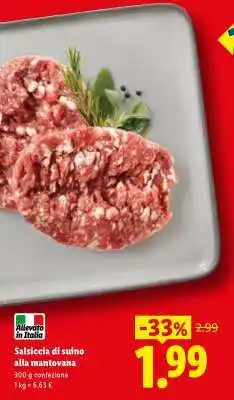 Lidl Salsiccia di suino alla mantovana offerta