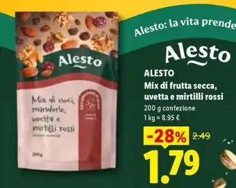 ALESTO Mix di frutta secca, uvetta e mirtilli rossi