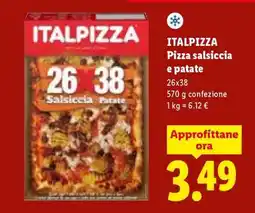 Lidl Italpizza Pizza salsiccia e patate offerta