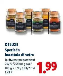 Lidl Deluxe Spezie in barattolo di vetro offerta