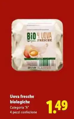 Lidl Uova fresche biologiche offerta