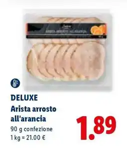Lidl Deluxe Arista arrosto all'arancia offerta