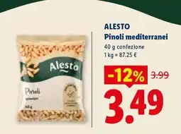 Lidl Alesto Pinoli mediterranei offerta