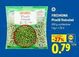 Lidl Freshona Piselli Finissimi offerta
