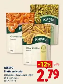 Lidl ALESTO Frutta essiccata offerta