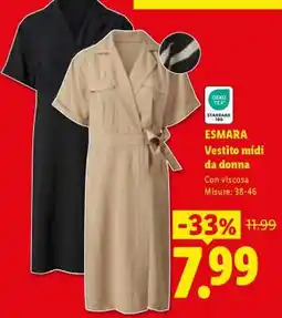 Lidl ESMARA Vestito midi da donna offerta
