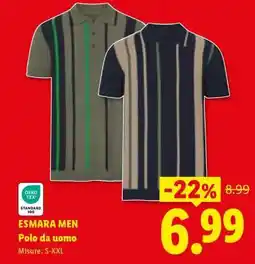 Lidl ESMARA MEN Polo da uomo offerta